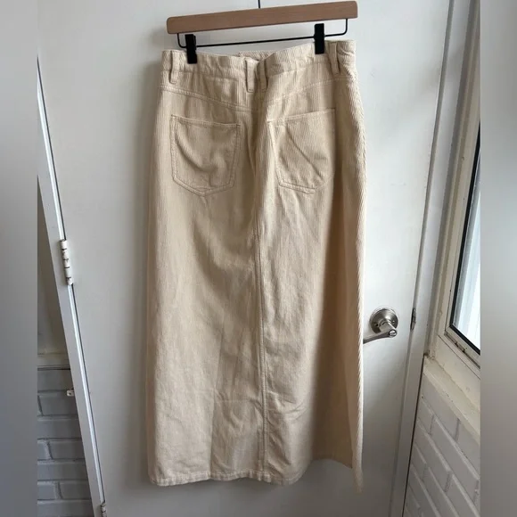 Free‎ People Come as You Are Cord Maxi Skirt 6 boho cottagecore transitional - Picture 5 of 6